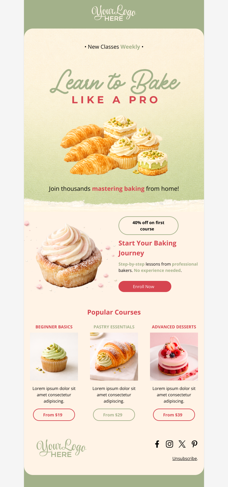 Online Baking Course Platform