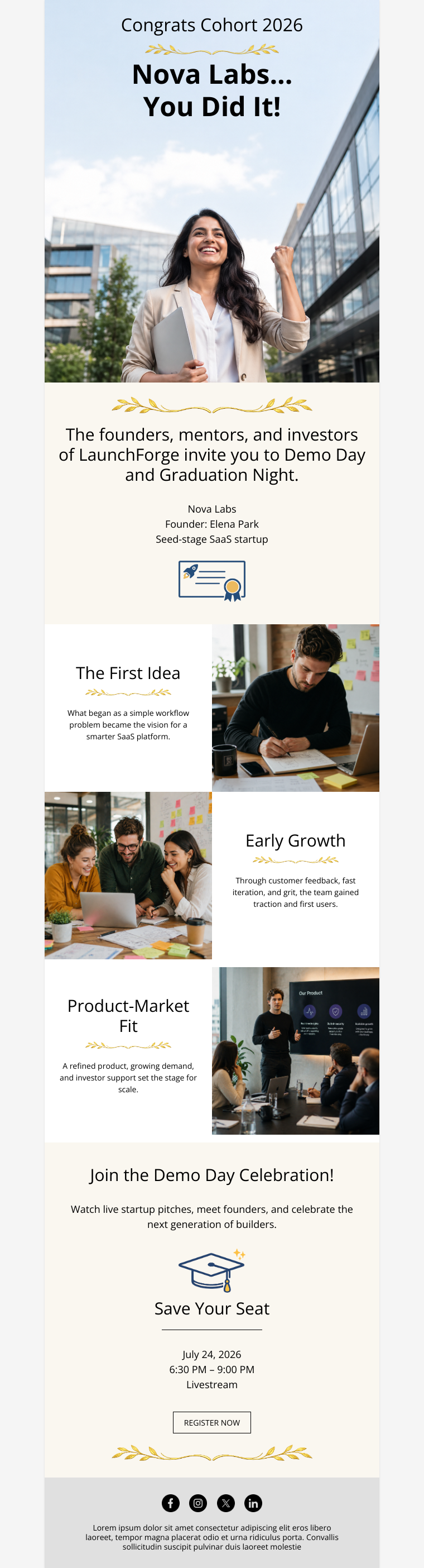 Startup Accelerator Graduation Day